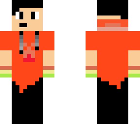 minecraft man with colorful wrist band's