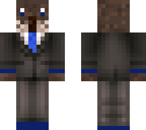 otter with a suit