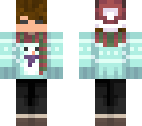 snow man buddy minecraft skin