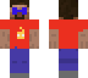 steve with skindex shirt (with blue glasses