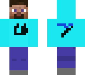 steve with wand hoodie (its bright blue)