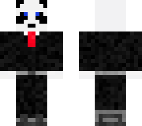 a suit panda
