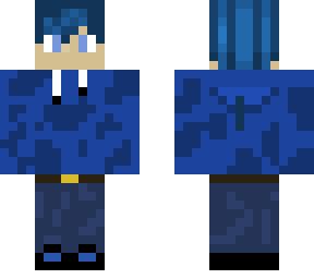 blue hoodie