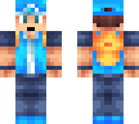 blue pokemon trainer