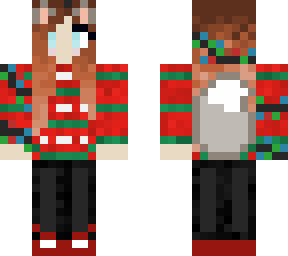 cat/wolf/dog girl - christmas edition