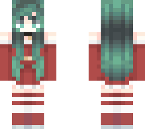 christmas female deku hair edit