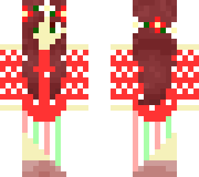 christmas girl w/ candy cane skirt!