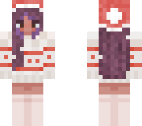 christmas sweater & purple hair v2