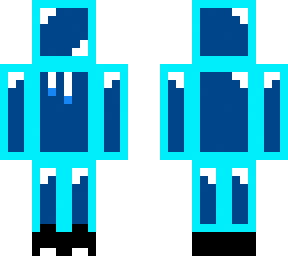 cyan outline hoodie glosy