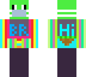 drooling frog with a mask