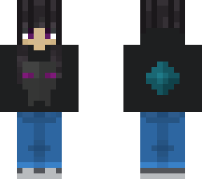enderman hoodie girl