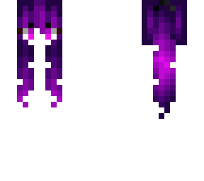 female hb - long ponytail - void purple fade