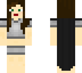 female with super long cape