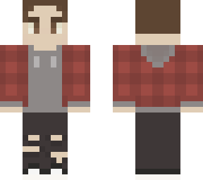 flannel over sweater