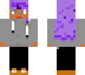 girl with purple hair