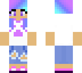 human form pastel purple werewolf girl