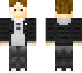 me, in shorter hair in minecraft