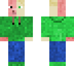 me and pig wearing green hoodie