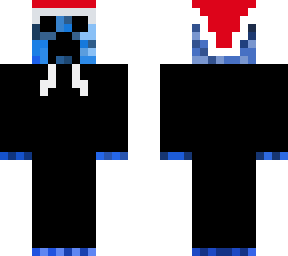 night creeper with hoodie and christmas hat