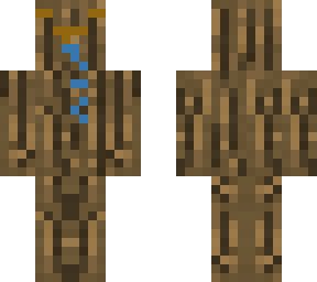 oak log man but with a removable face (part of the stone man challenge)