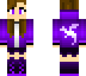 purple dragon hoodie girl