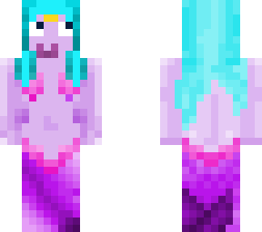 purple tail mermaid