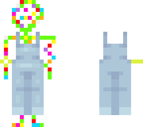 rainbow overalls