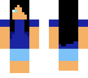 random blue egirl skin