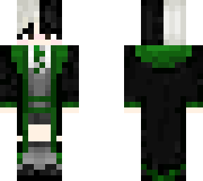 slytherin bicolor hair girl