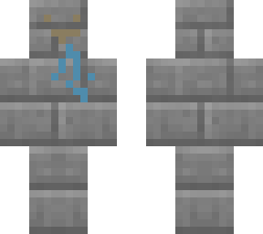 stone brick man  but with a removable face (part of the stone man challenge)