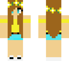 yellow flower crown girl