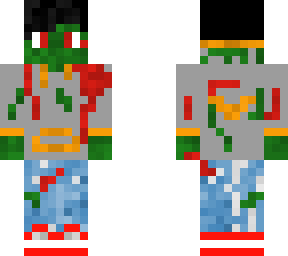 zombie grey jacket kid