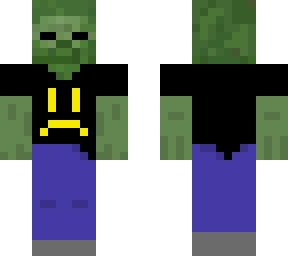 zombie with sad face