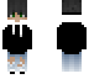 ari - black hair white and black sweater