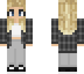 black flannel outfit