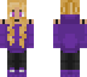 blonde purpled girl