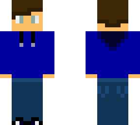 blue hoodie