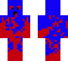 blue man with strawberry jam