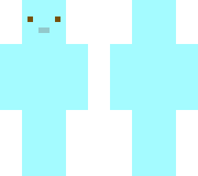 blue with face