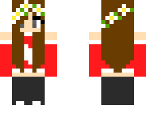 christmas crop-top with flower crown