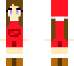 christmas girl w/ fluffy boots