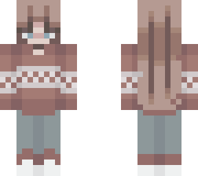 christmas sweater girl // first skin