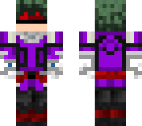 clonez's purple and red lazer eyed deku
