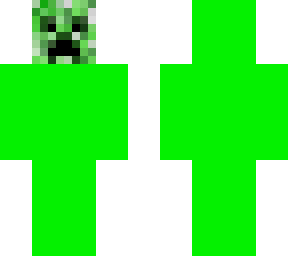 creeper with a green suit