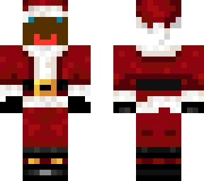 creepy 2d face in santa outfit base