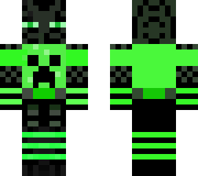 enderman with edgy creeperish clothes