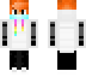 ginger boy in masked hoodie