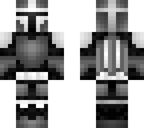 grayscale mandalorian!