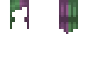 green and pink hair
