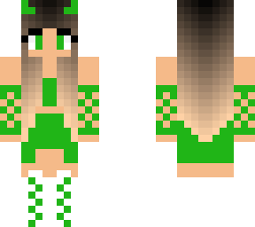 green dress